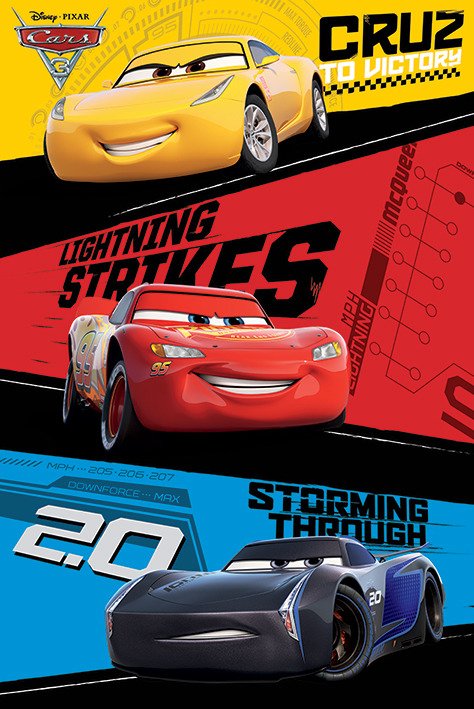 Cover for Cars 3 · Cars 3 - Trio (Poster Maxi 61x91,5 Cm) (MERCH)