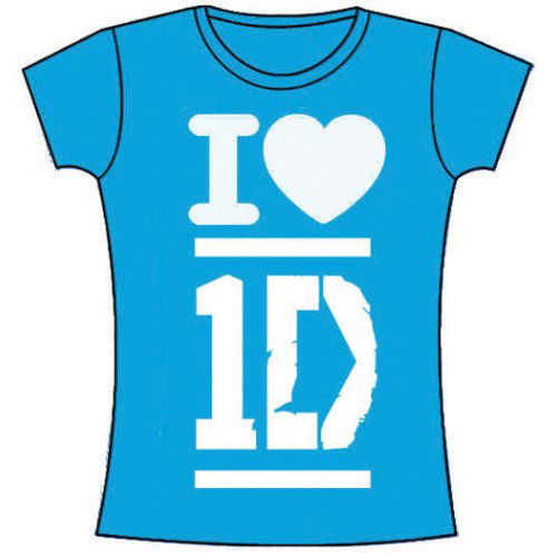 One Direction Ladies T-Shirt: I Love (Skinny Fit) - One Direction - Marchandise - ROFF - 5055295351455 - 13 mai 2013