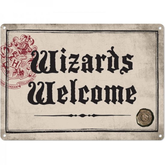 HARRY POTTER - Metal Poster 21 X 15 - Wizards Welo - P.Derive - Merchandise -  - 5055453454455 - May 30, 2022