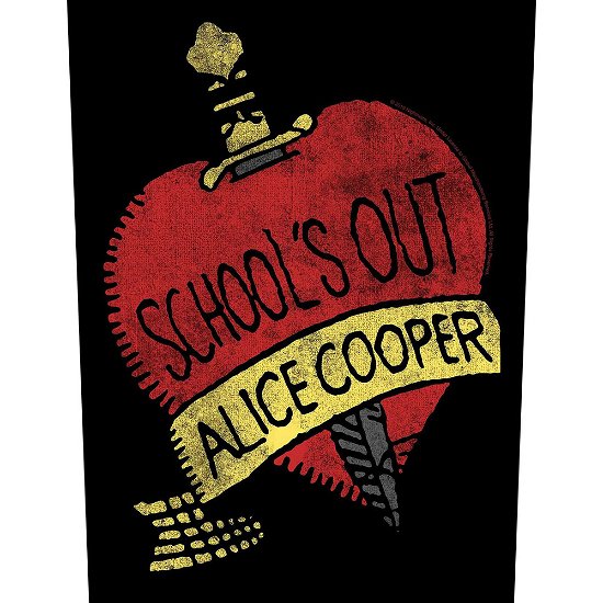 Alice Cooper Back Patch: School's Out - Alice Cooper - Produtos -  - 5056365710455 - 