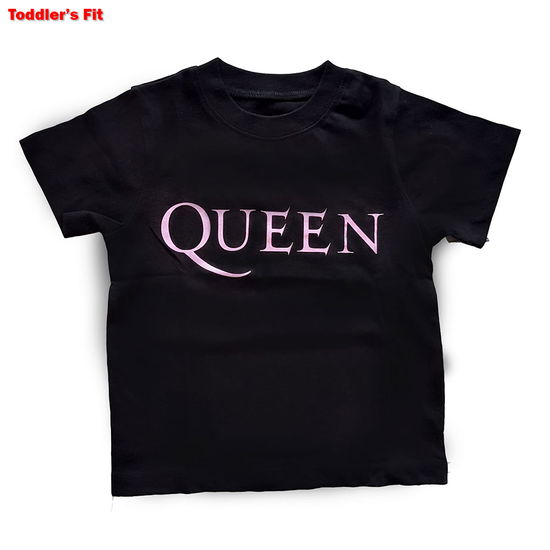 Cover for Queen · Queen Kids Baby Grow: Pink Logo (Black) (3-6 Months) (CLOTHES) [size 0-6mths] [Black - Kids edition] (2020)