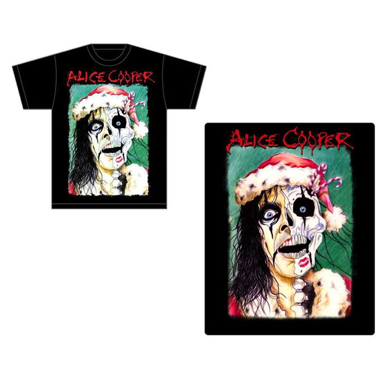 Alice Cooper Unisex T-Shirt: Xmas Card - Alice Cooper - Koopwaar -  - 5056368694455 - 