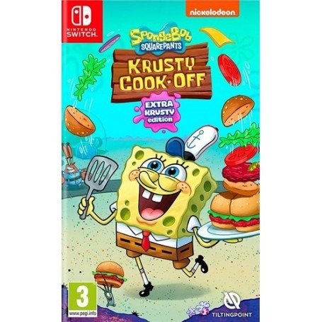 SpongeBob Squarepants Krusty CookOff  Extra Krusty Edition Includes Limited Edition Poster Switch - Switch - Game - Tilting point - 5056635600455 - February 24, 2023