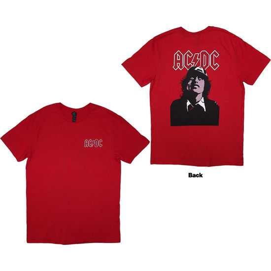 Cover for AC/DC · AC/DC Unisex T-Shirt: Mini Logo / Lock Up Your Daughters (Red) (Back Print) (T-shirt) [size M] (2024)