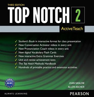 Cover for Saslow · Top Notch 2 ActiveTeach (Book) (2015)