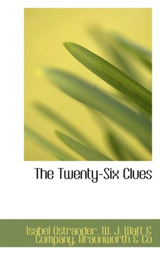 Cover for Isabel Ostrander · The Twenty-six Clues (Hardcover Book) (2008)