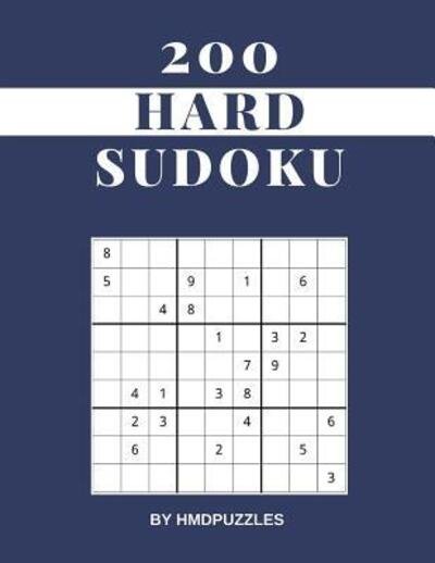 Cover for HMDPUZZLES Publications · 200 Hard Sudoku (Pocketbok) (2019)