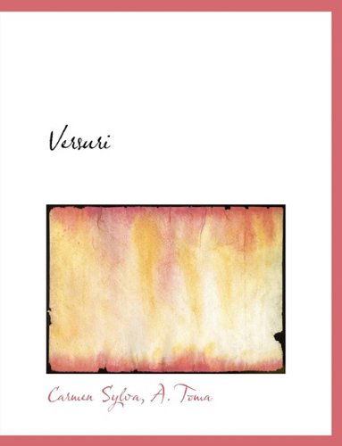 Cover for Carmen Sylva · Versuri (Hardcover Book) (2009)