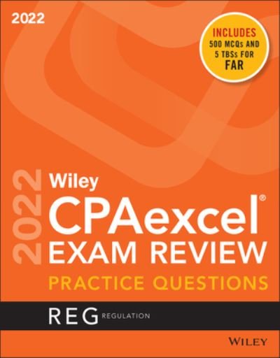 Cover for Wiley · Wiley's CPA Jan 2022 Practice Questions: Regulation (Paperback Bog) (2021)