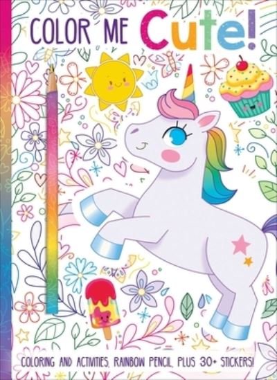 Cover for Heather Burnes · Color Me Cute! Coloring Book with Rainbow Pencil (Book) (2021)