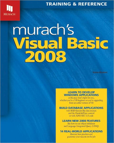 Cover for Anne Boehm · Murach's Visual Basic 2008 (Paperback Book) (2008)