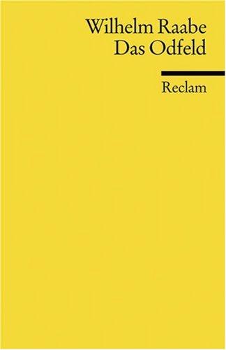 Cover for Wilhelm Raabe · Reclam UB 09845 Raabe.Odfeld (Book)