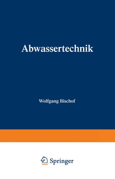 Cover for W Hosang · Abwassertechnik (Paperback Book) (2013)