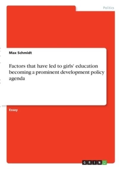 Cover for Schmidt · Factors that have led to girls' (N/A)