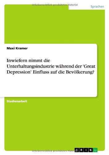 Cover for Kramer · Inwiefern nimmt die Unterhaltung (Book) [German edition] (2010)