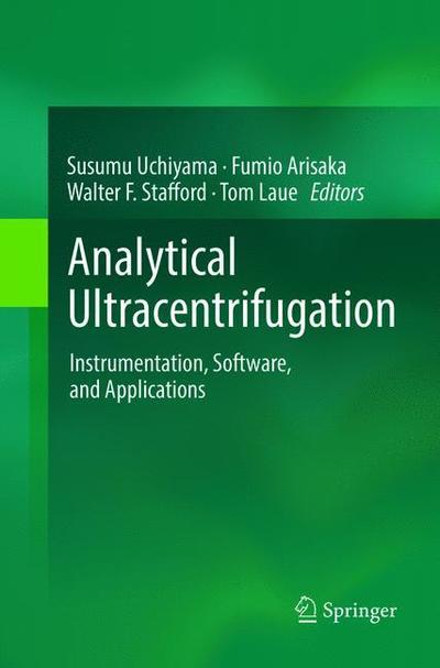 Cover for Analytical Ultracentrifugation: Instrumentation, Software, and Applications (Paperback Book) [Softcover reprint of the original 1st ed. 2016 edition] (2018)