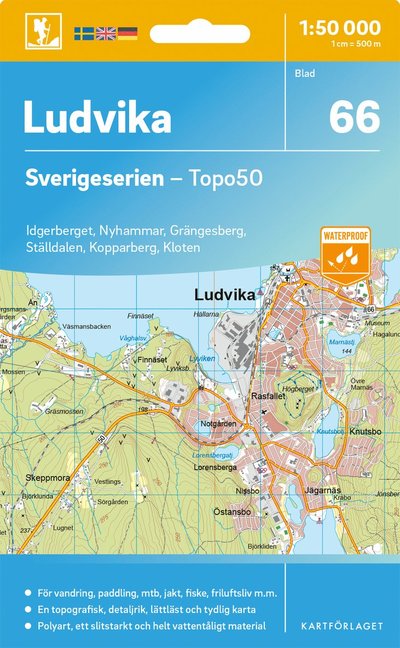Cover for Ludvika - Sverigeserien Topo50 (Map) (2025)