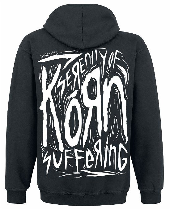 Cover for Korn · Scratched Type Zip Hood (Hoodie) [size XL]