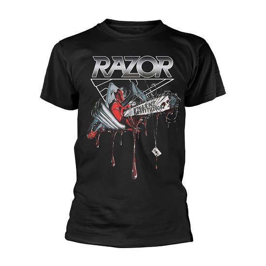 Cover for Razor · Violent Restitution (T-shirt) [size XXL] [Black edition] (2019)