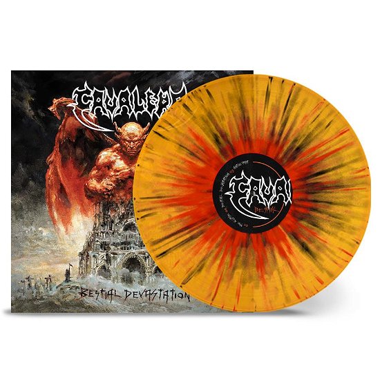 Cover for Cavalera · Bestial Devastation (LP) [Orange - Red - Black Splatter edition] (2023)