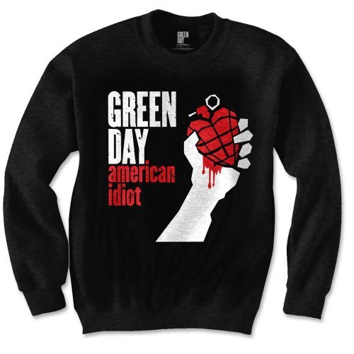Green Day Unisex Sweatshirt: American Idiot - Green Day - Koopwaar - Unlicensed - 5055979911456 - 