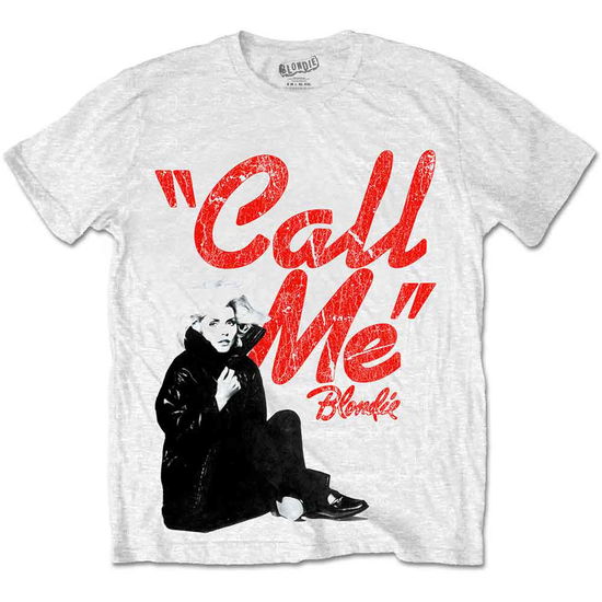 Blondie Unisex T-Shirt: Call Me - Blondie - Marchandise - Easy partners - 5055979937456 - 