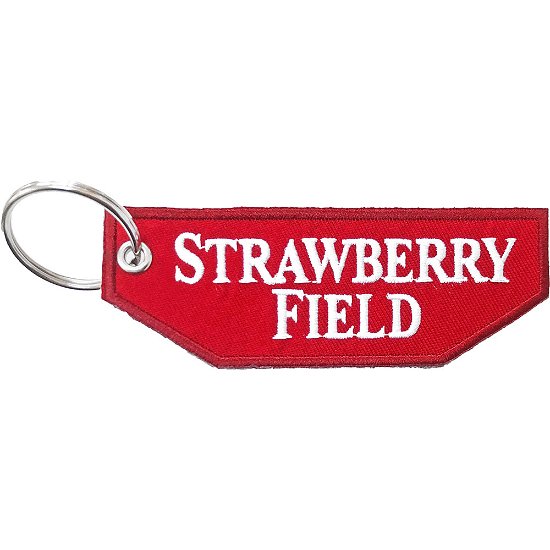 Road Sign Keychain: Strawberry Field (Double Sided) - Road Sign - Merchandise -  - 5056368600456 - 