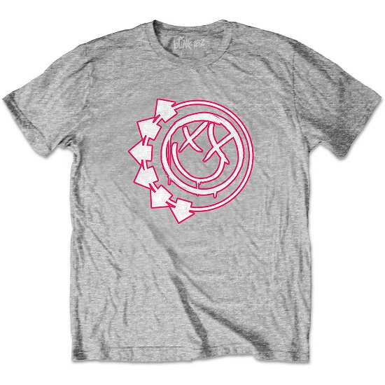 Cover for Blink-182 · Blink-182 Kids T-Shirt: Six Arrow Smile (11-12 Years) (T-shirt) [size 11-12yrs] [Grey - Kids edition]
