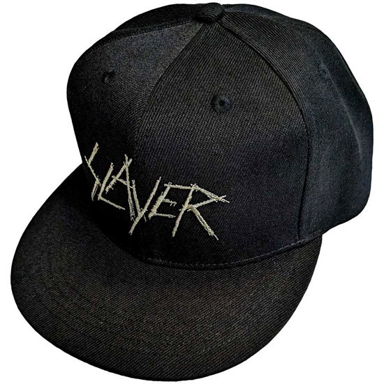 Slayer Unisex Snapback Cap: Scratchy Logo - Slayer - Marchandise -  - 5056561098456 - 