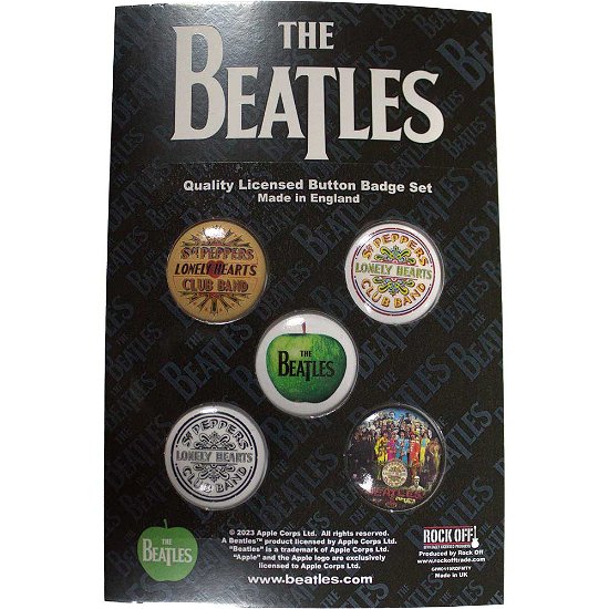 The Beatles Button Badge Pack: Sgt Pepper - The Beatles - Fanituote -  - 5056737235456 - 