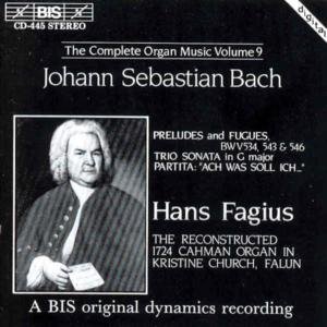Cover for Bach / Fagius · Organ Works 9 (CD) (1994)