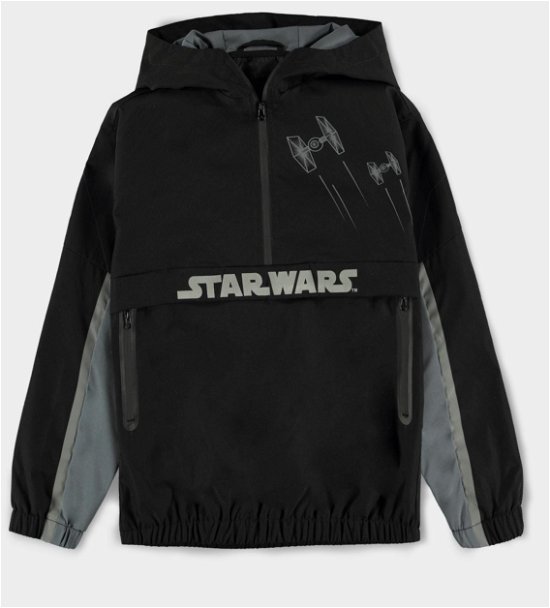 Cover for Star Wars · Boys Reflective Tech Hoodie - 158/164 Premium Hooded Sweatshirts M Black (LP)
