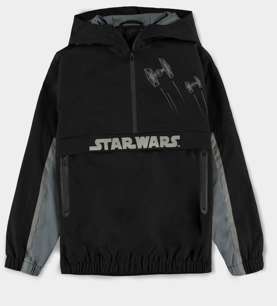 Boys Reflective Tech Hoodie - 158/164 Premium Hooded Sweatshirts M Black - Star Wars - Music -  - 8718526363456 - 