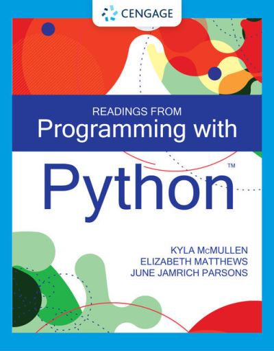 Cover for McMullen, Kyla (University of Florida) · Programming with Python (Paperback Book) [New edition] (2022)