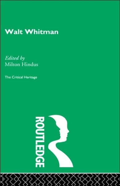 Cover for Milton Hindus · Walt Whitman (Gebundenes Buch) (1997)