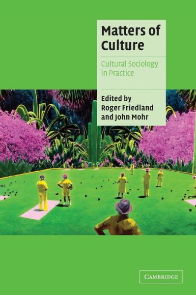 Cover for Roger Friedland · Matters of Culture: Cultural Sociology in Practice - Cambridge Cultural Social Studies (Paperback Book) (2004)