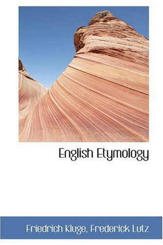 Cover for Friedrich Kluge · English Etymology (Paperback Book) (2008)