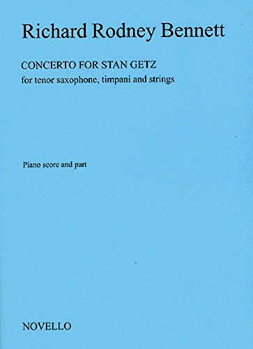 Cover for Richard Rodney Bennett · Concerto for Stan Getz : Tenor Sax &amp; Piano Accompaniment (Paperback Book) (2004)