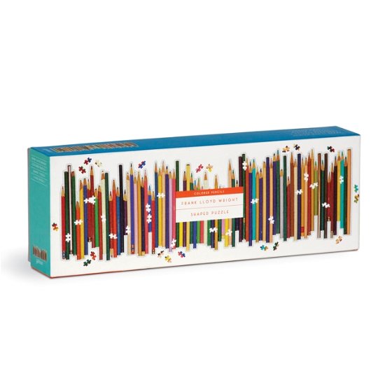 Frank Lloyd Wright Colored Pencils Shaped 1000 Piece Panoramic Puzzle - Galison - Jeu de société - Galison - 9780735370456 - 16 septembre 2021