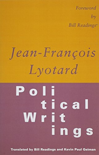 Cover for Jean-Francois Lyotard · Political Writings (Paperback Bog) (1993)