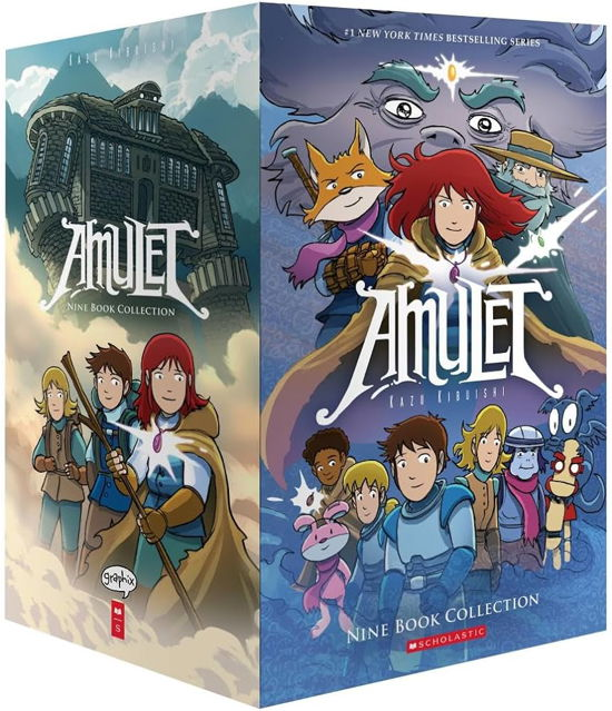 Amulet Box set 1-9 - Kazu Kibuishi - Livros - ProQuest LLC - 9781339043456 - 1 de fevereiro de 2024
