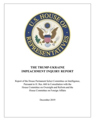 Cover for Adam Schiff · The Trump-Ukraine Impeachment Report (Paperback Book) (2019)