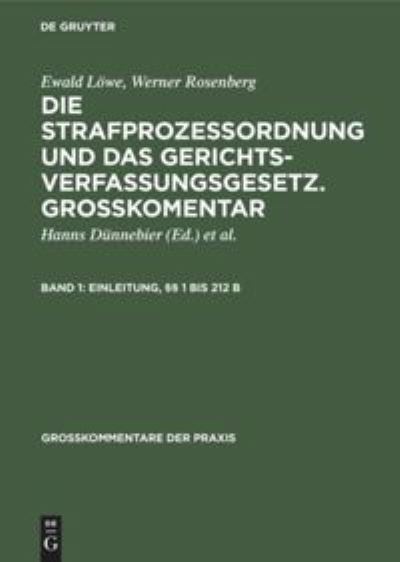 Cover for Ewald Loewe · Einleitung, 1 bis 212 b (Innbunden bok) (1971)