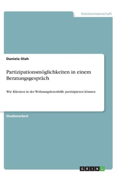 Cover for Olah · Partizipationsmöglichkeiten in ein (Book)