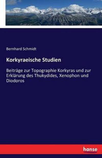 Cover for Schmidt · Korkyraeische Studien (Buch) (2016)