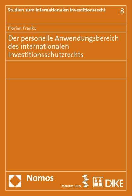 Cover for Franke · Der personelle Anwendungsbereich (Buch) (2013)