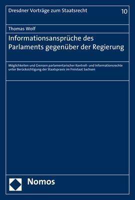 Cover for Wolf · Informationsansprüche des Parlamen (Book) (2017)