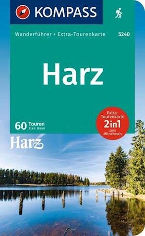 Cover for Mair-Dumont / Kompass · Kompass Wanderführer: Harz: Wanderführer mit Extra-Tourenkarte (Sewn Spine Book) (2023)