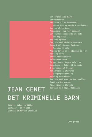 Cover for Jean Genet · Det kriminelle barn (Sewn Spine Book) [1th edição] (2021)