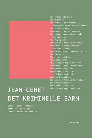 Cover for Jean Genet · Det kriminelle barn (Sewn Spine Book) [1th edição] (2021)